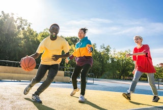 Obesity Treatment for Children & Teens - Teens Playing Basketball