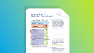 How to Read the Nutrition Facts Label